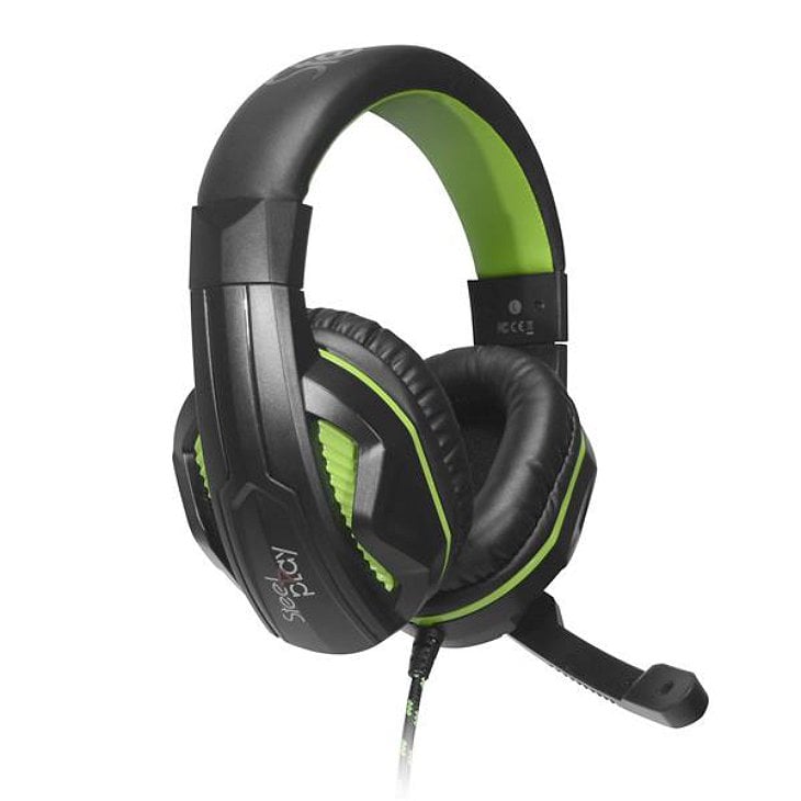 Steelplay - Casque Filaire Stéréo - Hp45 - Noir/Vert compatible X Box Series X (et S)