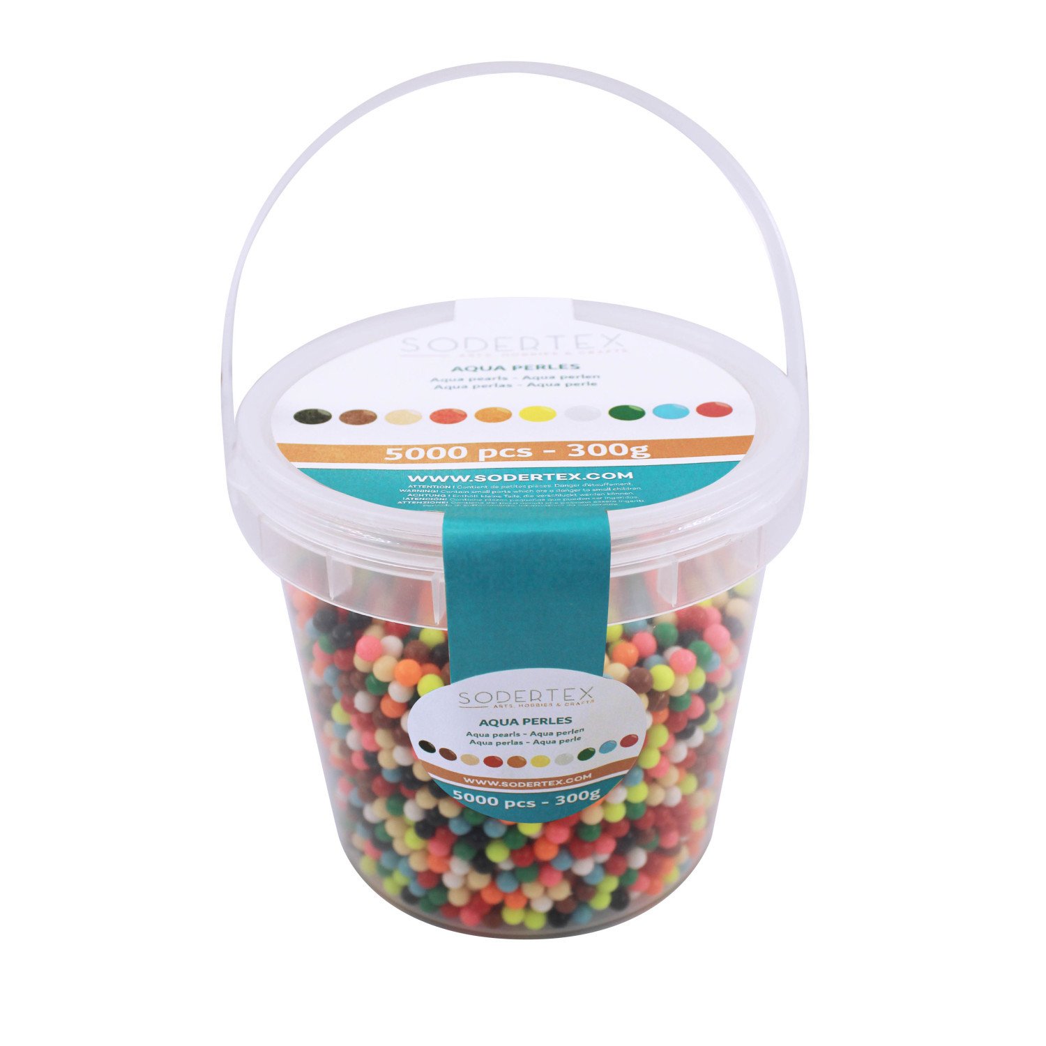 Aqua perles 3 mm Maxi pack 5000 pièces 10 coloris