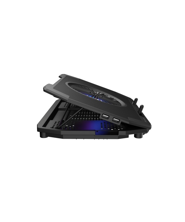 Support de Refroidissement Gaming Oxid 850 Genesis pour Ordinateurs Portables jusqu'à 17 3 avec Éclairage RGB et 5 Ventilateurs Neuf - vue 4