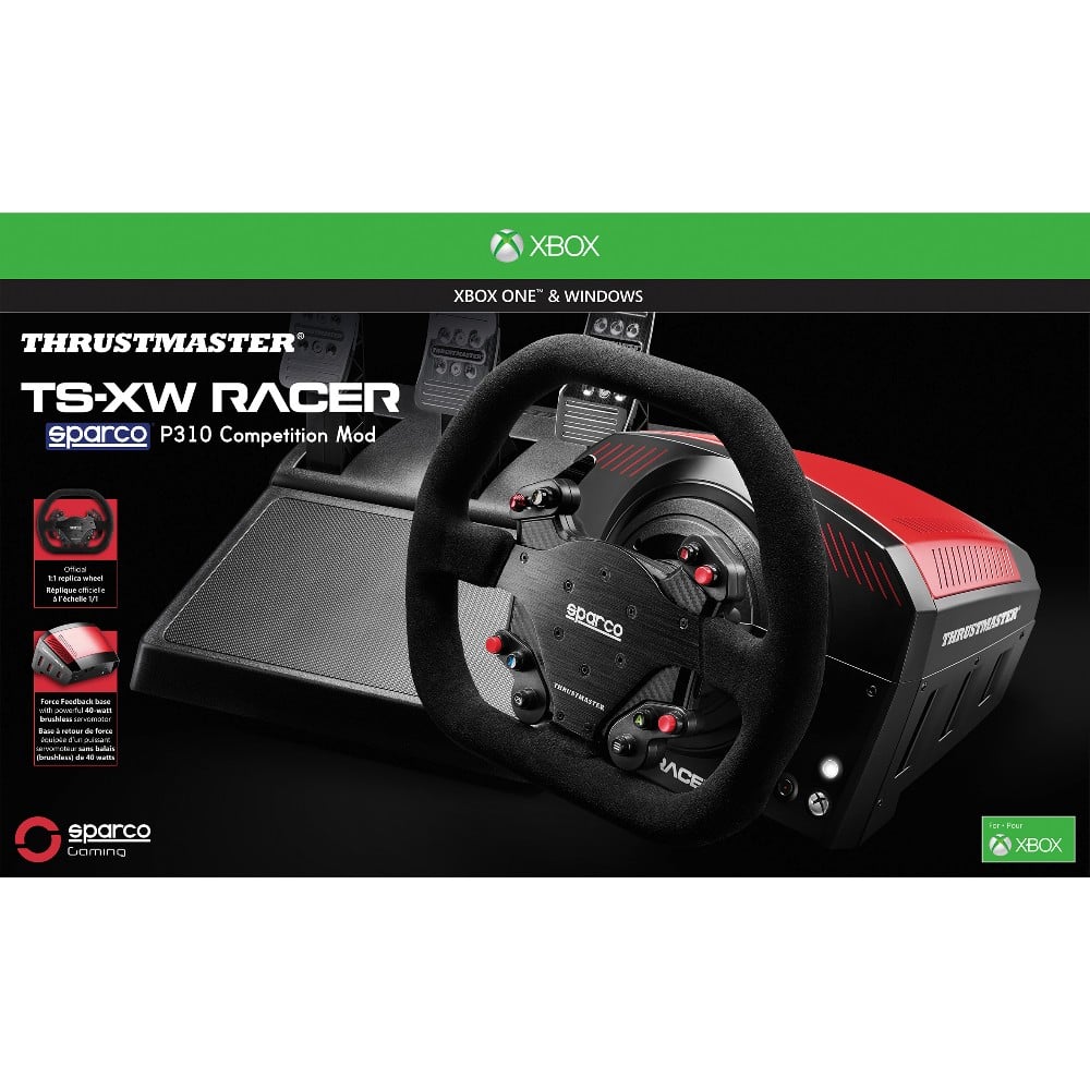 Thrustmaster TS-XW Racer Sparco P310 Noir Volant + pédales Numérique PC, Xbox One