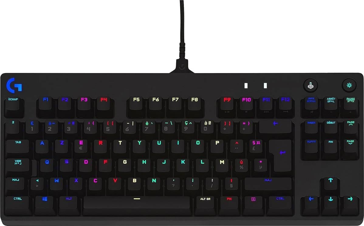 LOGITECH Clavier filaire USB AZERTY - G PRO Mechanical Gaming Keyboard