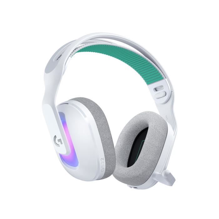Casque gamer - sans fil - G522 - Lightspeed - Blanc