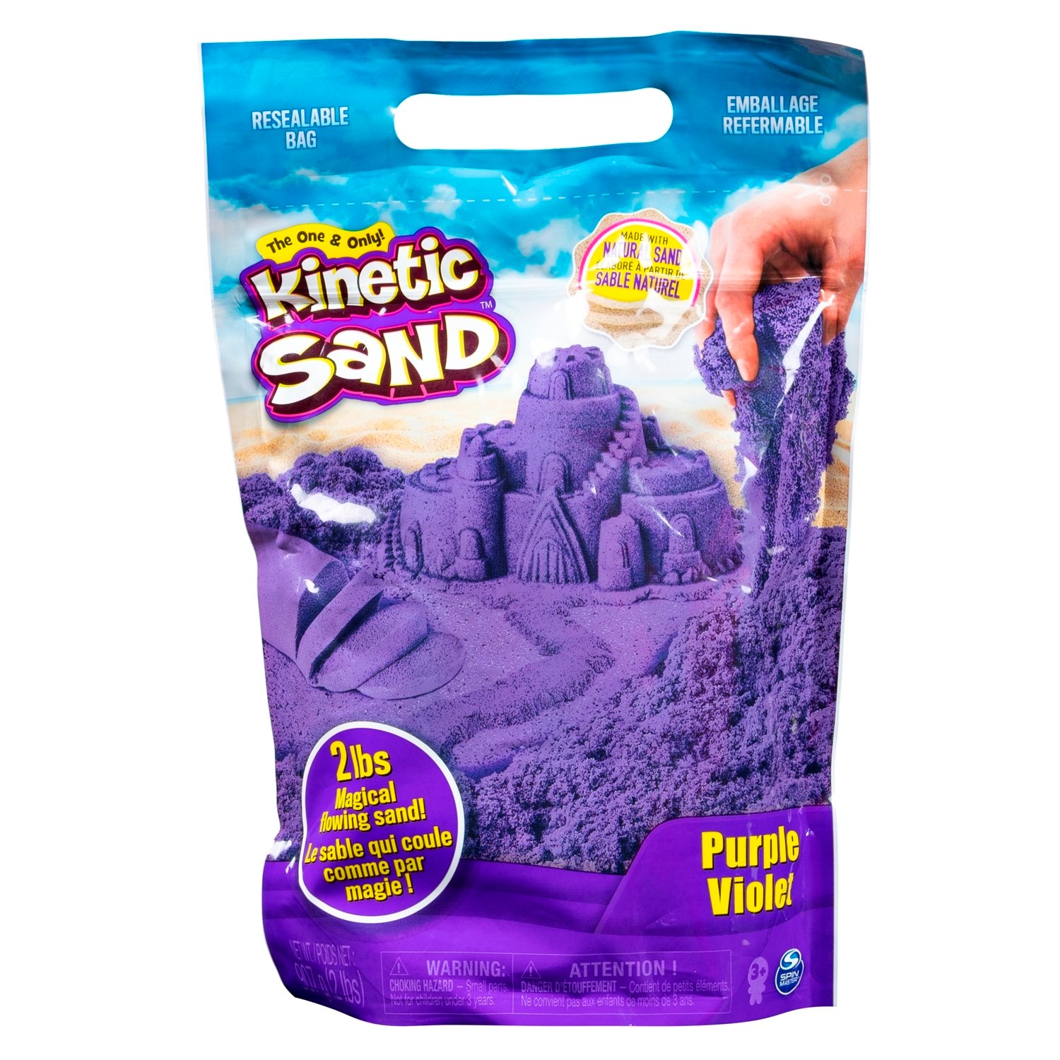 Kinetic Sand Sac de 907g violet