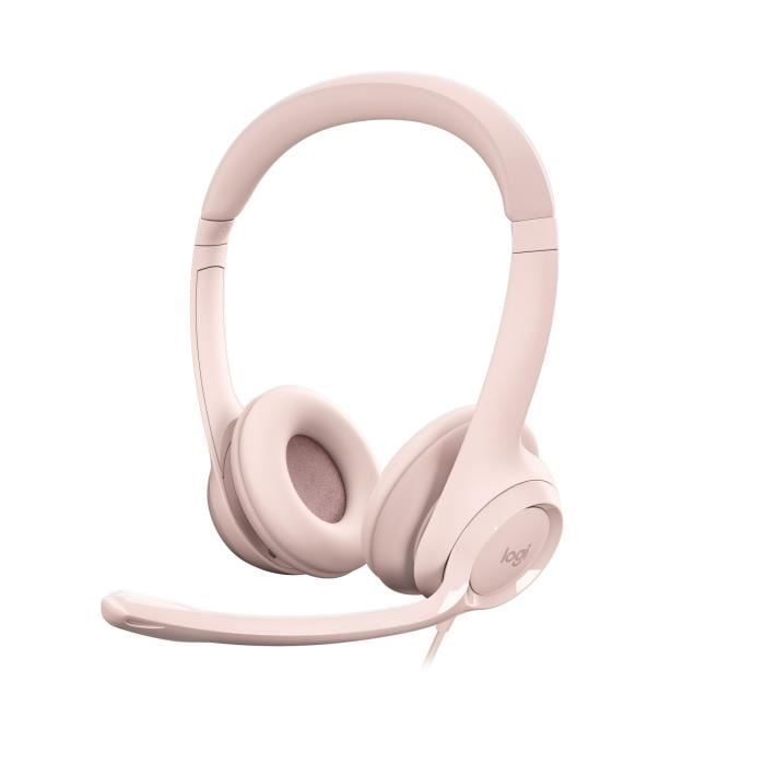 Casque - Filaire - H390 - Stéréo, Microphone intégré, Antibruit - Rose