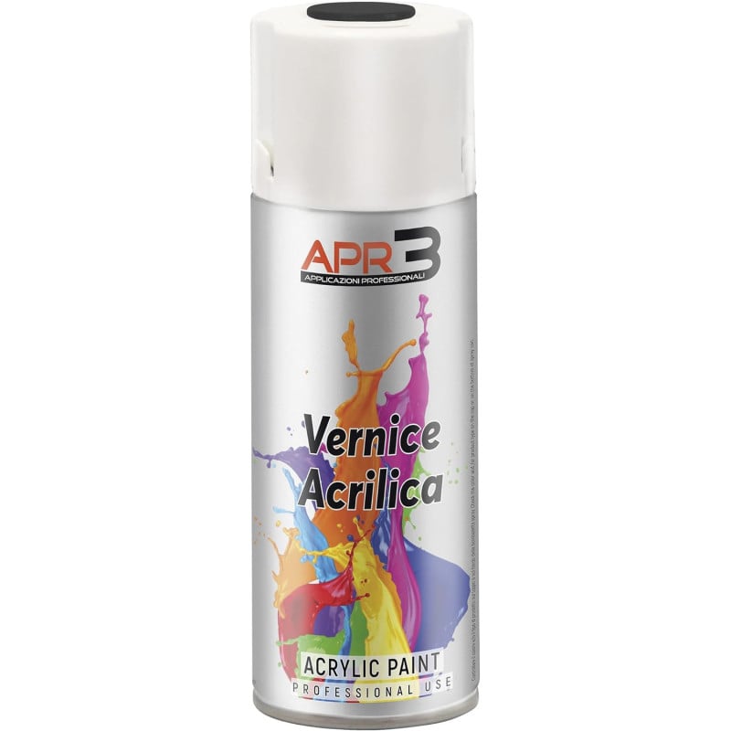 Bombe de peinture - Acrylique - Noir - RAL 9005 - Brillant - Tous supports - APR3 - 400ml