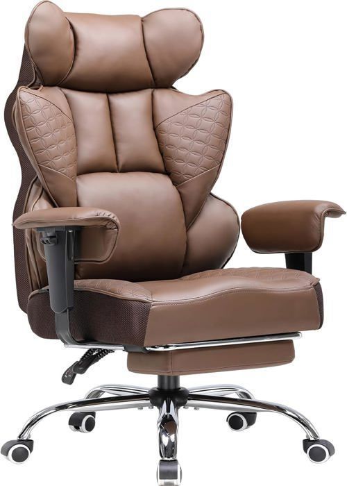Chaise gaming COMHOMA cuir PU repose pieds
