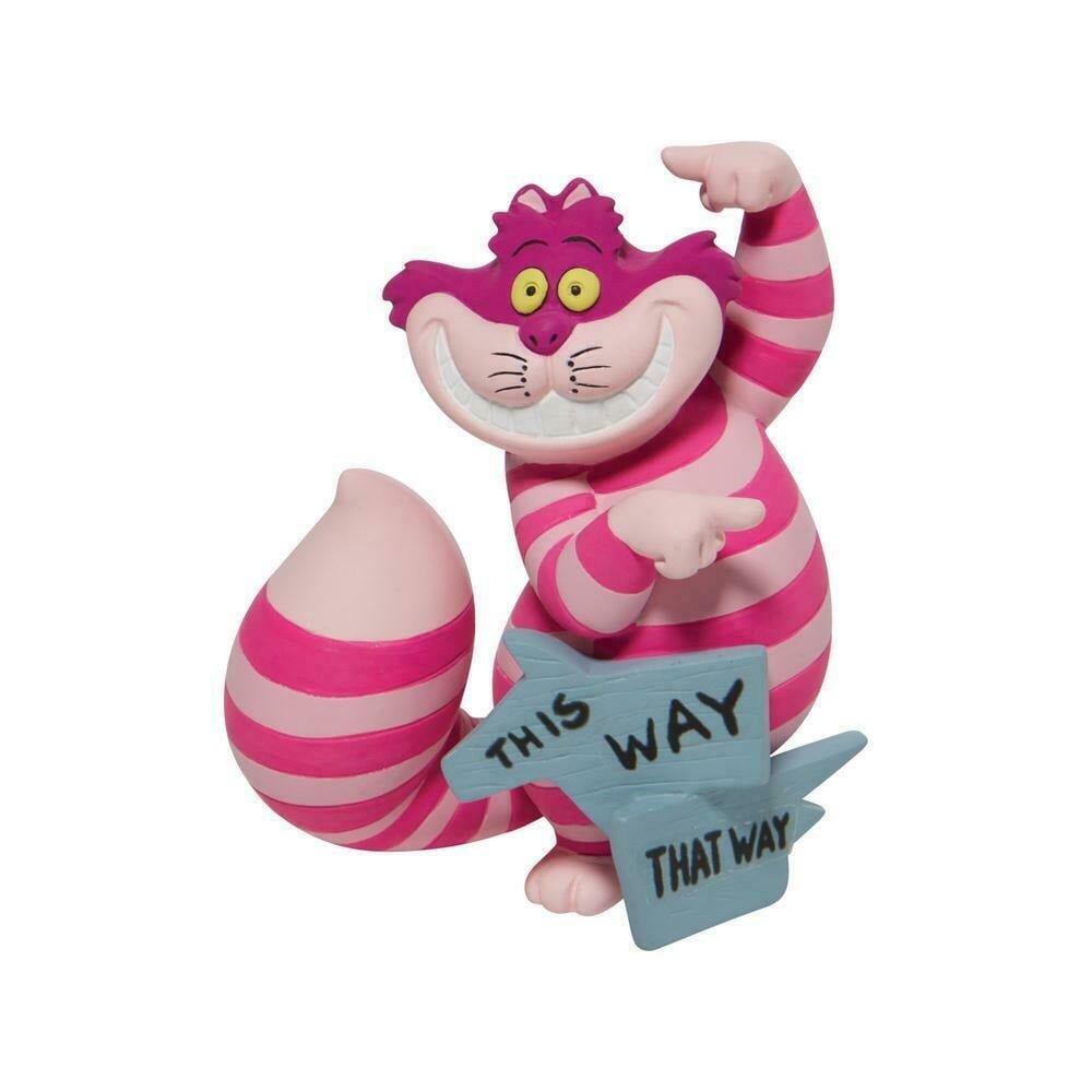 Figurine Enesco Disney Showcase - Alice aux Pays des Merveilles - Chat de Cheshire montre le chemin