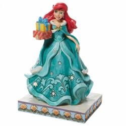 Figurine Enesco Disney Traditions - Disney Princesse - Ariel Noël