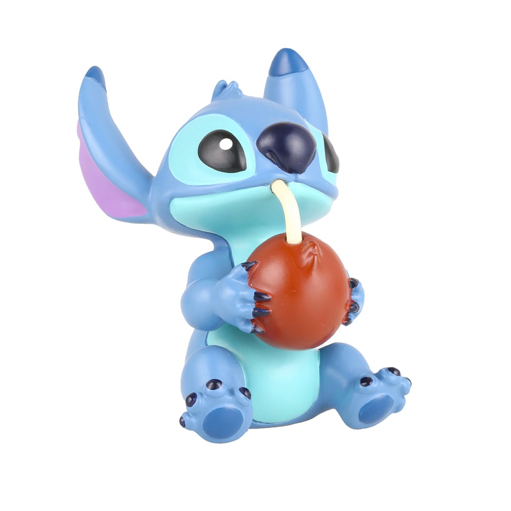 Mini figurine Enesco Disney Showcase - Lilo & Stitch - Stitch avec une noix de coco