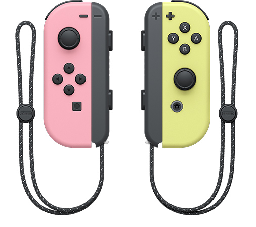 Paire de manettes Joy-Con rose pastel & jaune pastel pour Nintendo Switch Paire de manettes Joy-Con rose pastel & jaune pastel pour Nintendo Switch