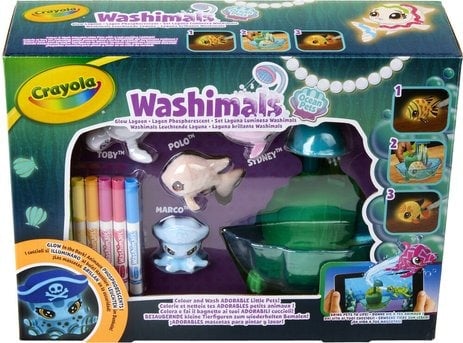 Coffret Washimals ocean phosphorescent - Crayola