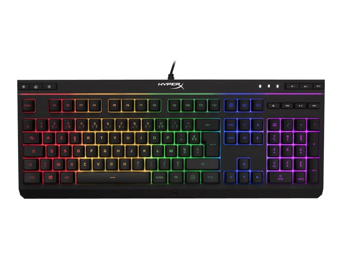 Clavier filaire à membrane RGB Hyper X - Alloy Core