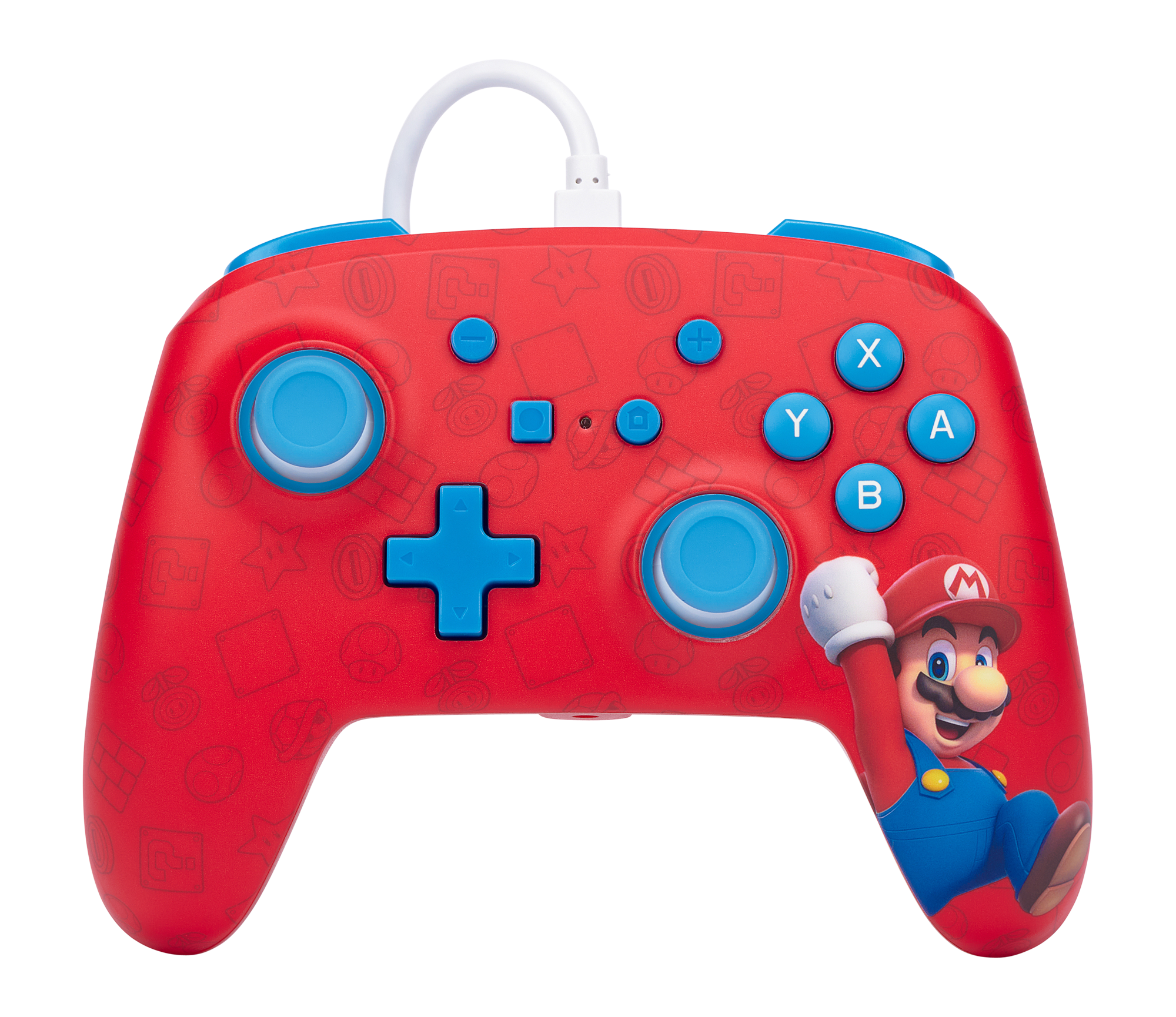 Manette filaire optimisée pour Nintendo Switch - Mario Woo-Ho!
