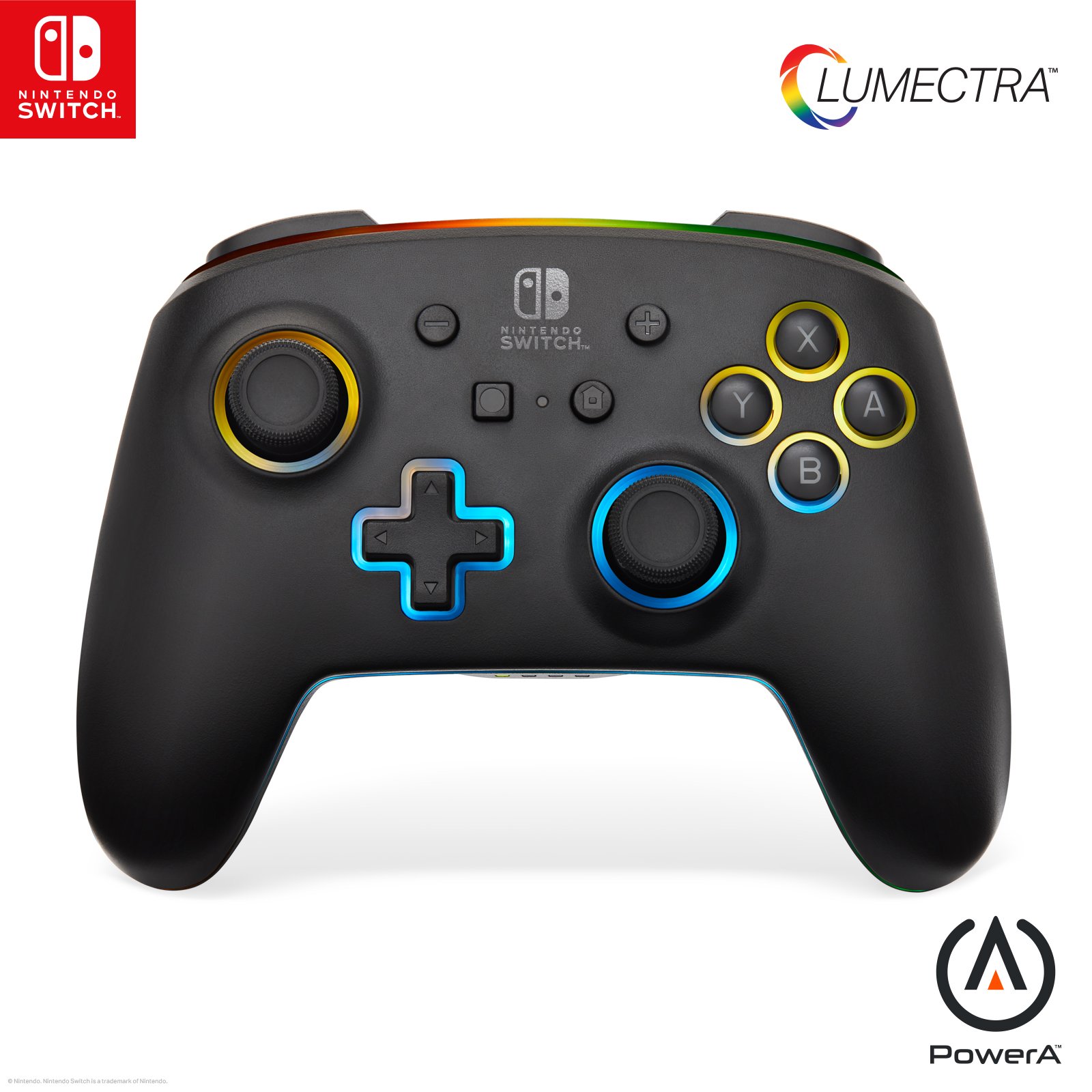 Manette sans fil pour Switch Lumectra Power A - Noir