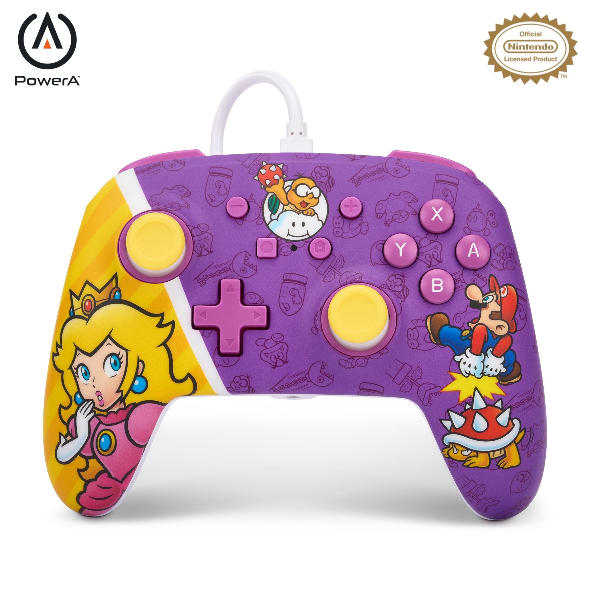 Manette filaire PowerA pour Nintendo Switch – Princess Peach Battle
