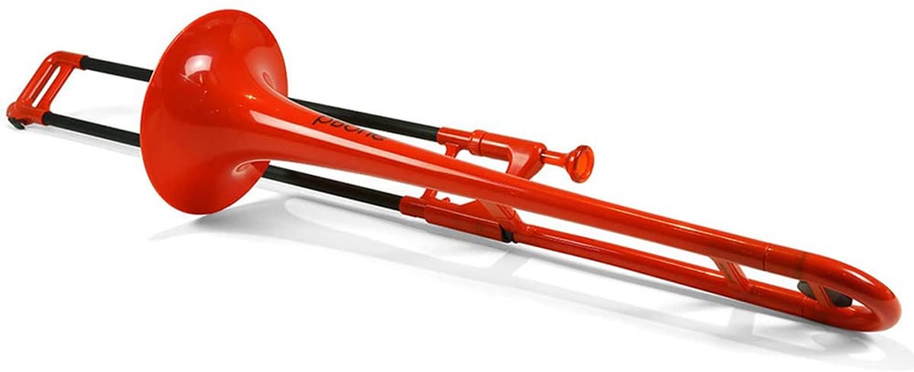 pbone - trombone d'étude - rouge - résine abs