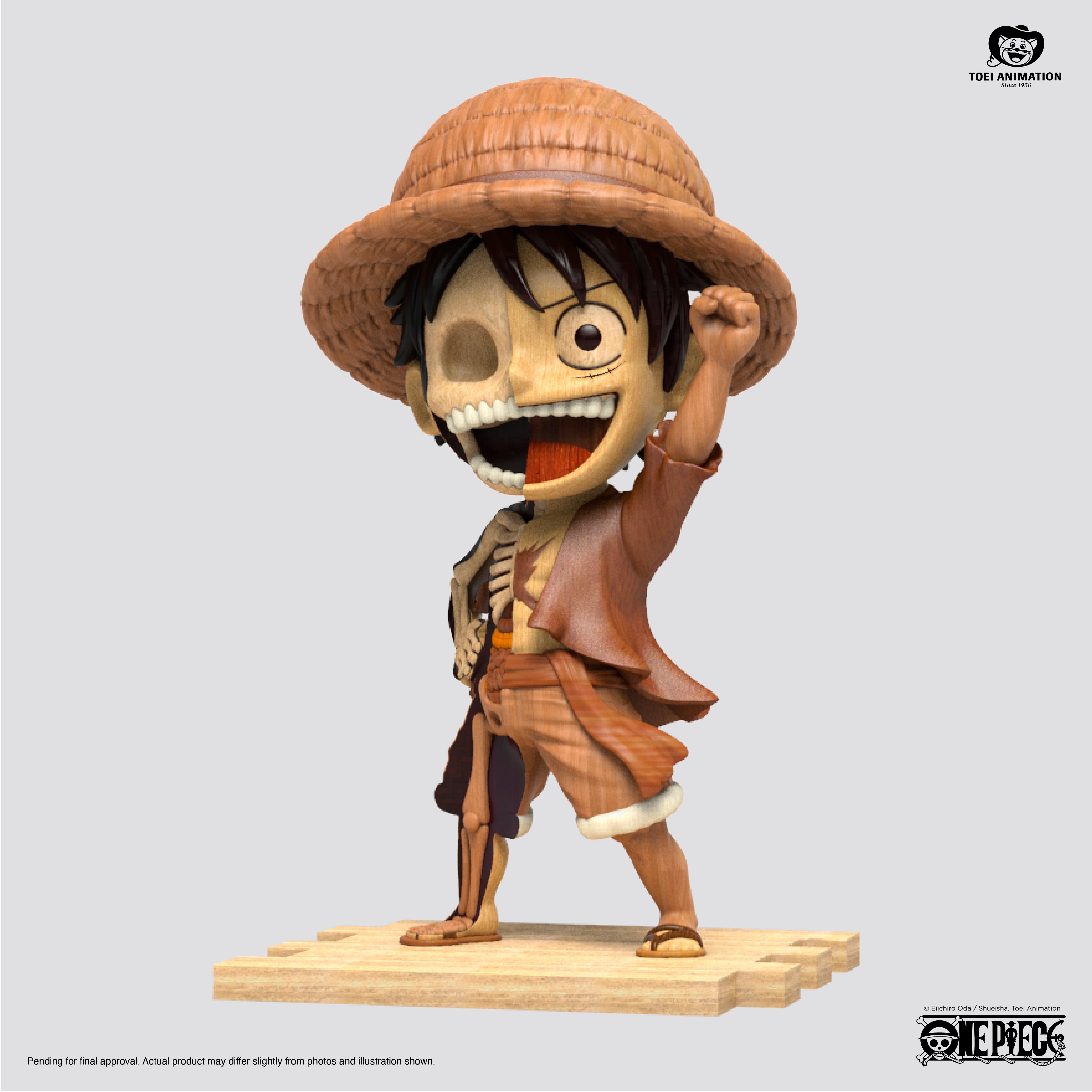 Figurine Woodworked Dissected - One Piece - Luffy - Edition limitée - Jason Freeny