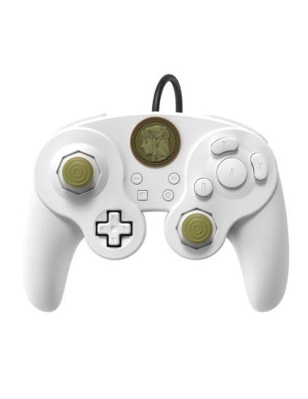 Manette filaire Nintendo Switch Smash Bros | Zelda Blanc