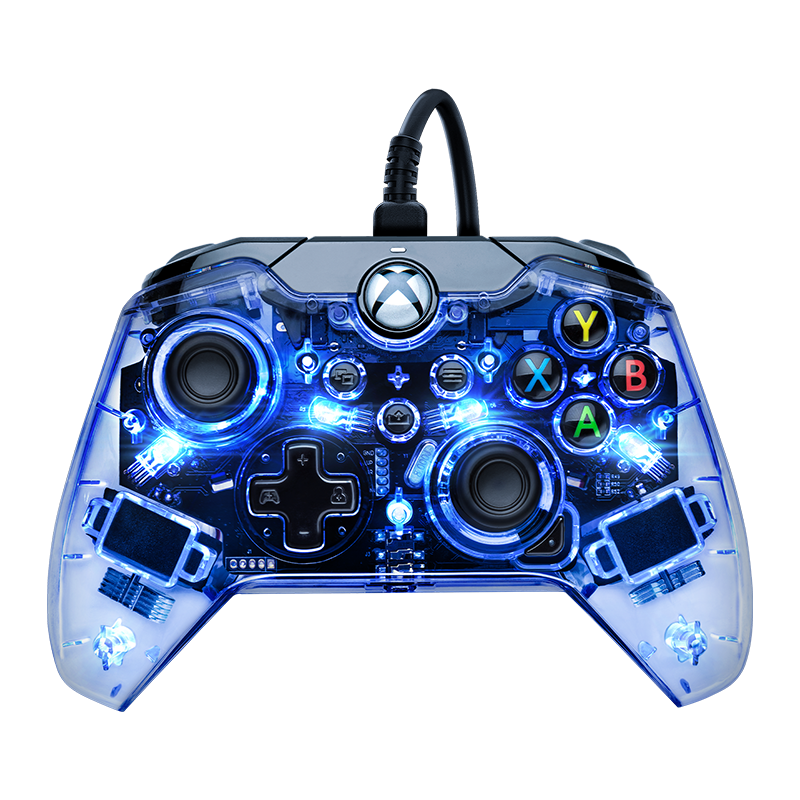 PDP Manette Gaming filaire - Camo Blue - pour Xbox Series X|S, Xbox One et PC
