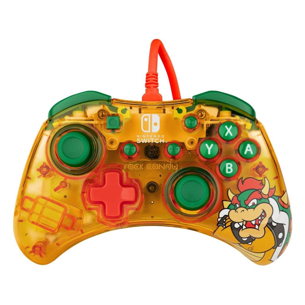 Manette filaire Mario pour Switch - Rock Candy Lemon Bomb Bowser Manette filaire Mario pour Switch - Rock Candy Lemon Bomb Bowser