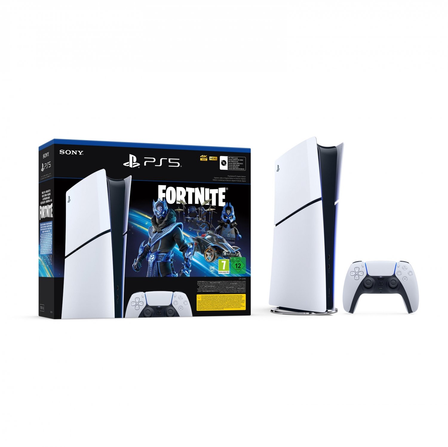 Pack Console édition numérique PlayStation®5 Sony - Fortnite® Cobalt Star (modèle - Slim)