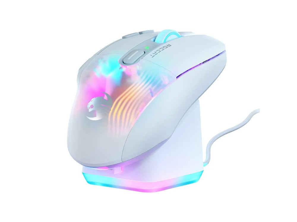 Roccat Kone XP Air – Gaming sans fil Capteur Optique 19K DPI d’autonomie Station de charge RGB éclairage AIMO RGB - vue 9