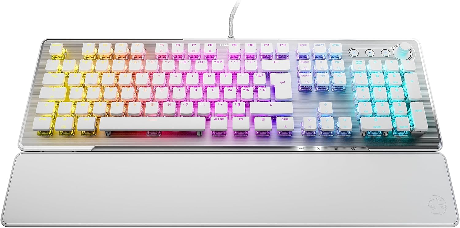 Clavier filaire mécanique gaming Roccat - Vulcan II Linear - Blanc