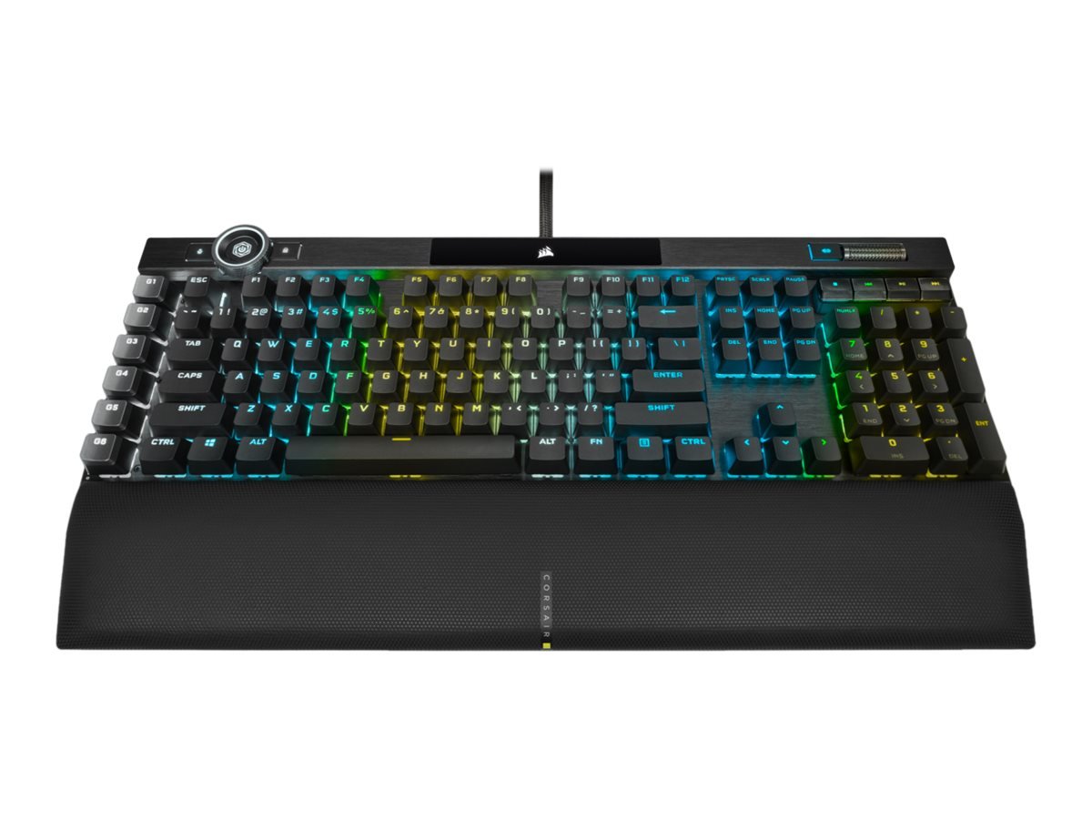 Corsair K100 RGB - Clavier filaire optique mécanique pour gaming - Touches OPX - noir
