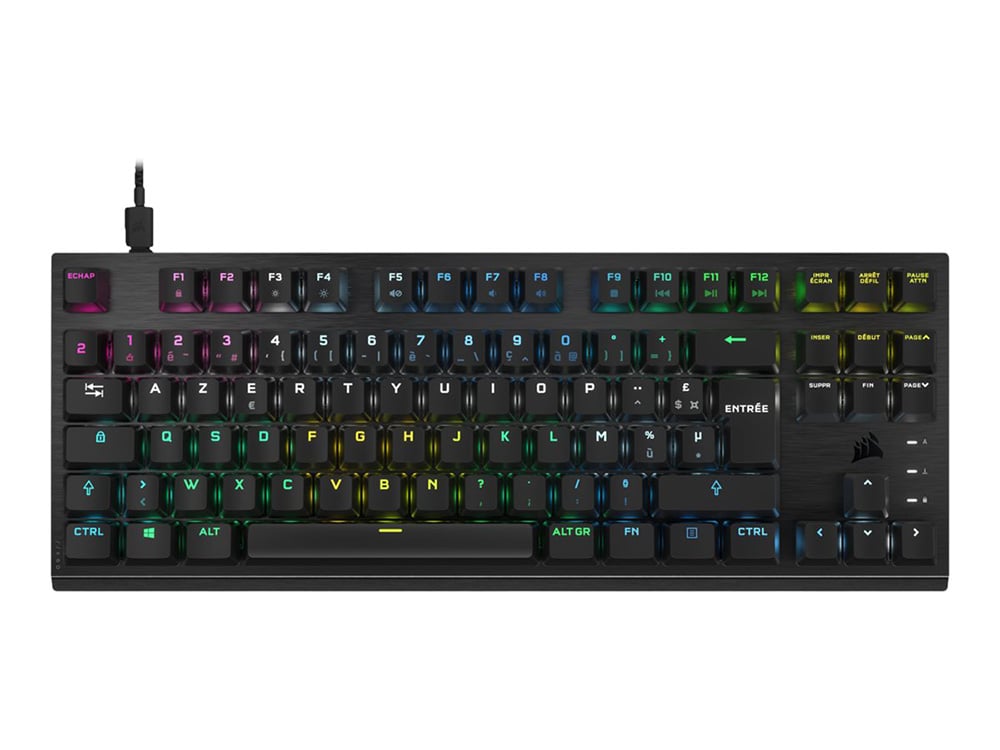Clavier gaming optique-mécanique filaire RGB Corsair - K60 Pro TKL - Switchs Corsair OPX Clavier gaming optique-mécanique filaire RGB Corsair - K60 Pro TKL - Switchs Corsair OPX