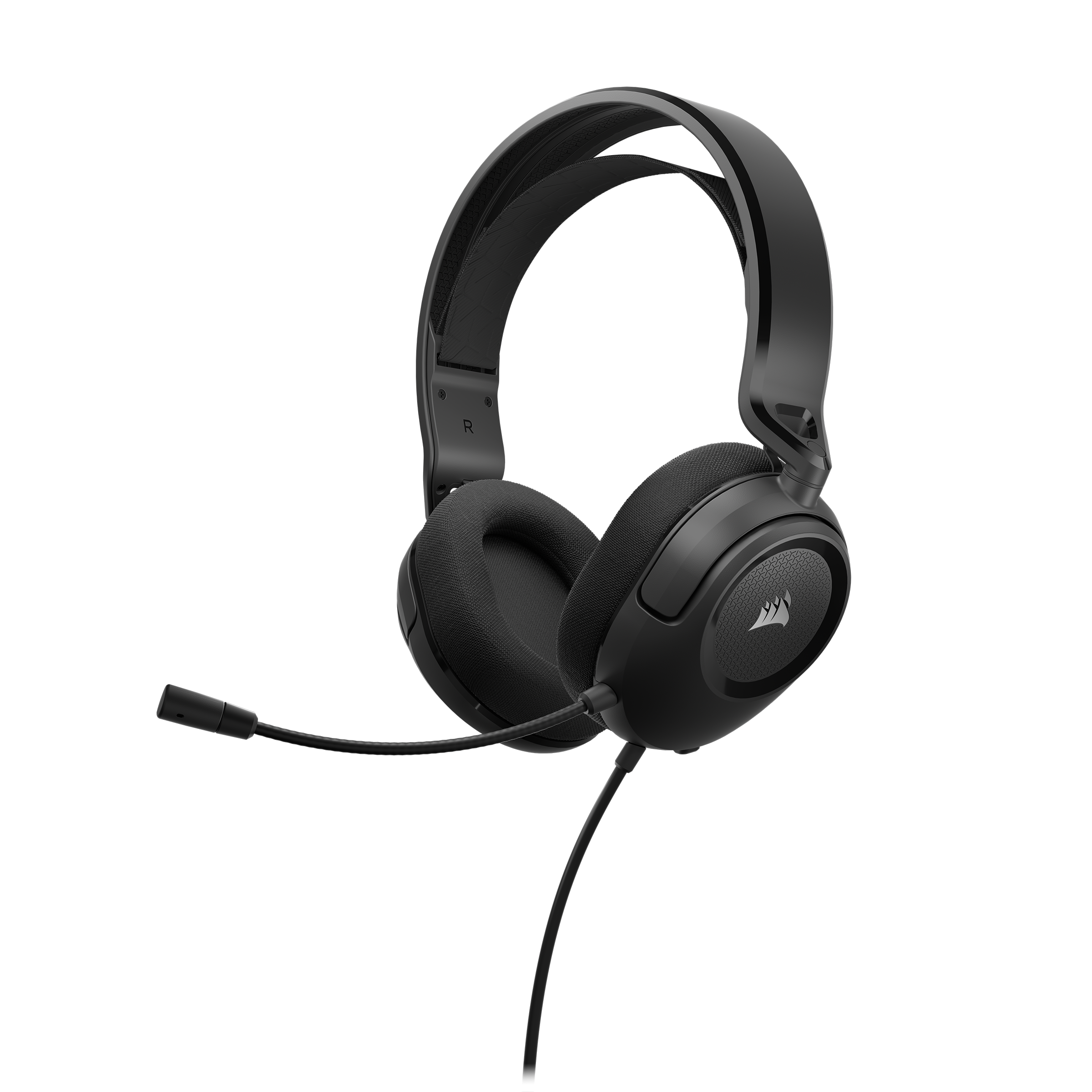 Casque gaming filaire Corsair - HS35 V2 stéréo headset carbon - Noir