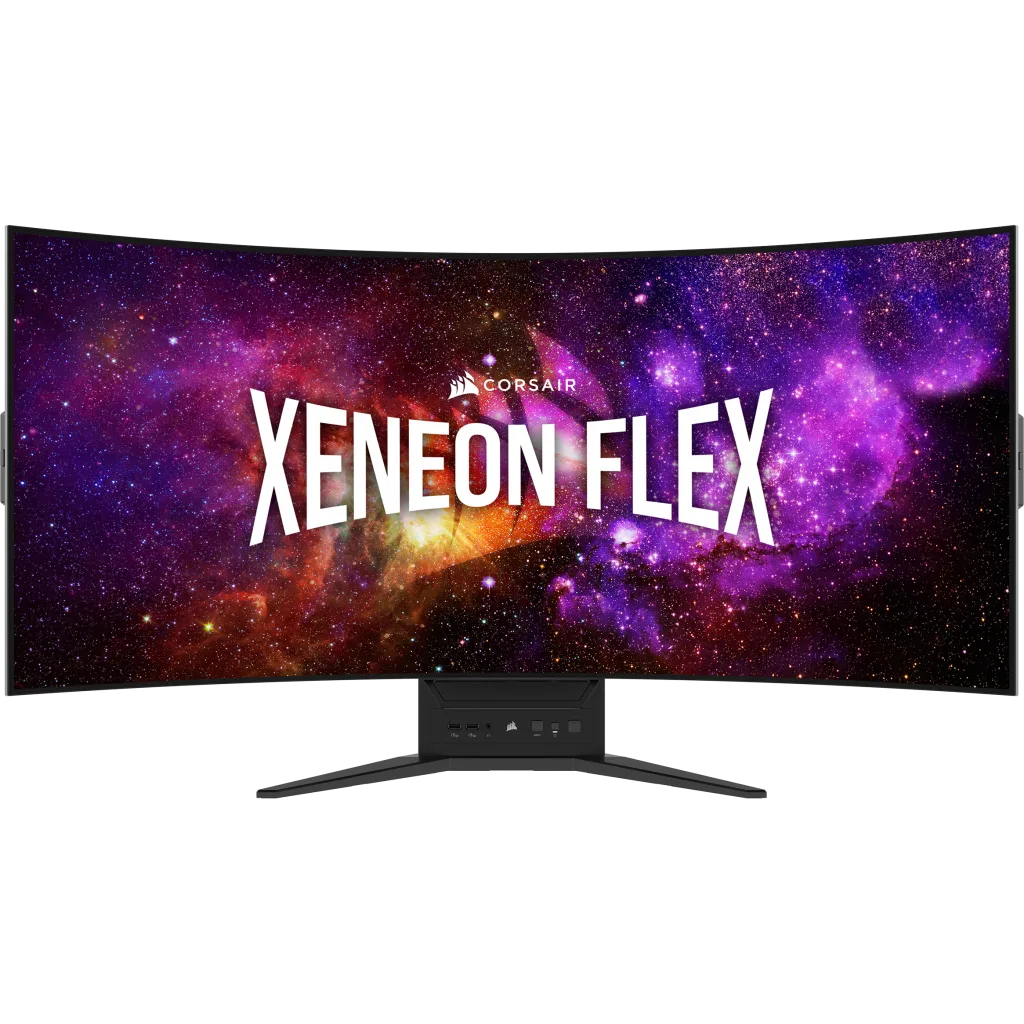 Corsair XENEON Flex 45WQHD240 Écran Gaming Pliable de 45 Pouces OLED WQHD 3440 x 1440 240 Hz Temps de Réponse GtG de 0 03 ms Compatible NVIDIA® G Sync AMD FreeSync™ Premium