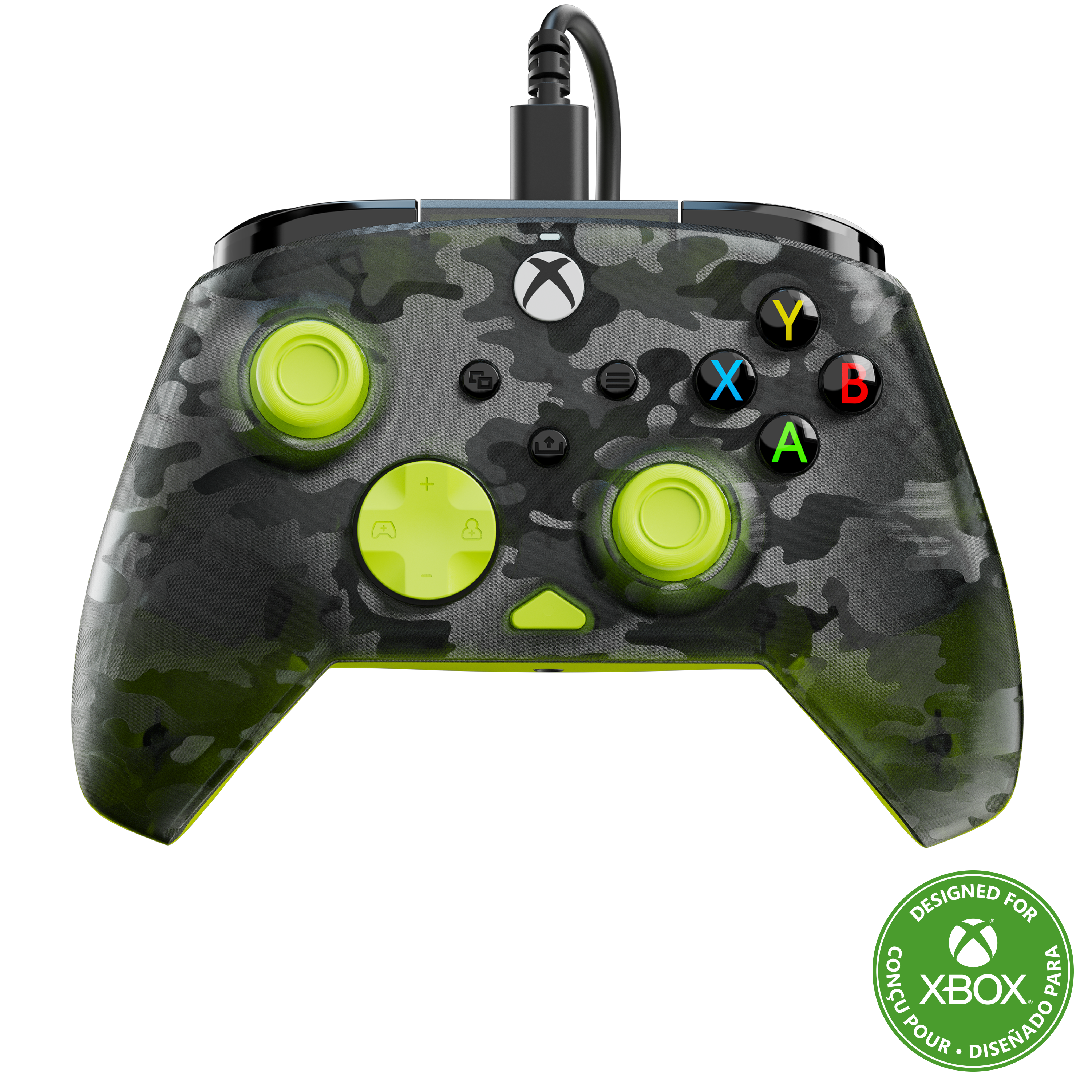 Manette filaire Rematch Core pour XBOX Turtle Beach - Ghost Black Camo/Yellow