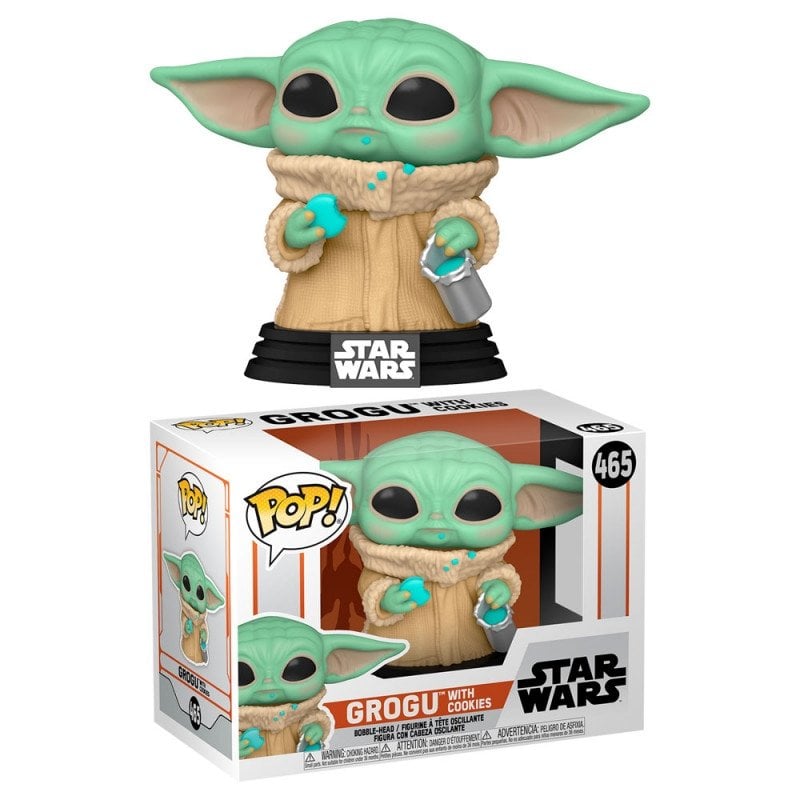 Figurine Funko POP - Grogu The Child avec biscuit - The Mandalorian - N°465