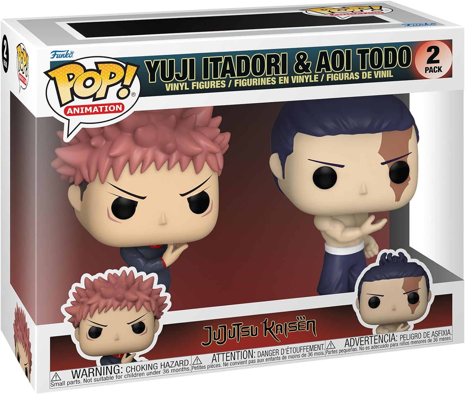 Figurines Funko POP! - Jujutsu Kaisen - Yuji Itadori & Aoi Todo - 2 pièces