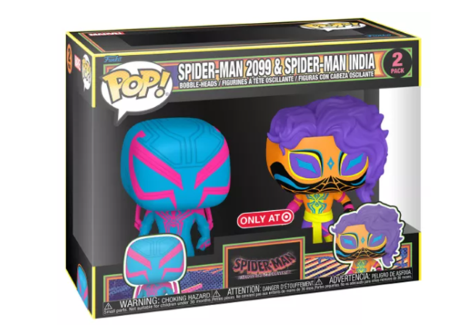 Pack 2 figurines Funko POP! - Sprider-man Across the universe - Spider-man 2099 & Spider-man India