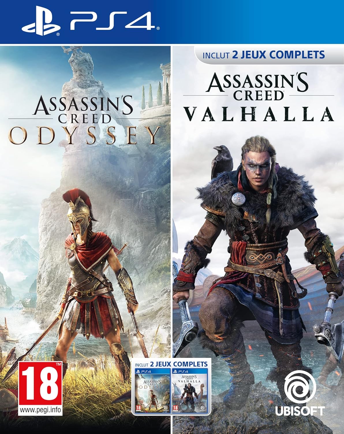 Compilation Assassin’ Creed Odyssey + Assassin' Creed Valhalla PS4 - vue 6