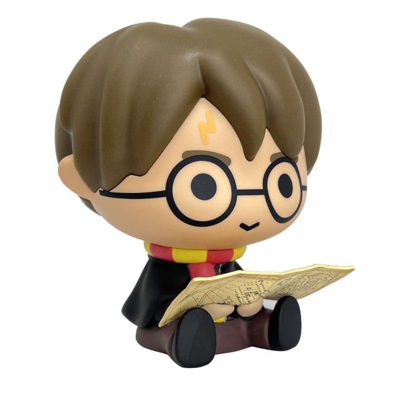 Tirelire Plastoy - Harry Potter Chibi et carte du maraudeur - 16 cm