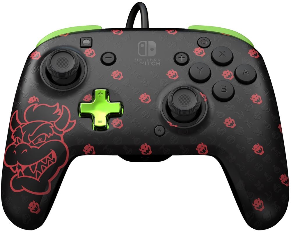 Manette filaire pour Nintendo Switch PDP - Bowser - Rematch Glow 