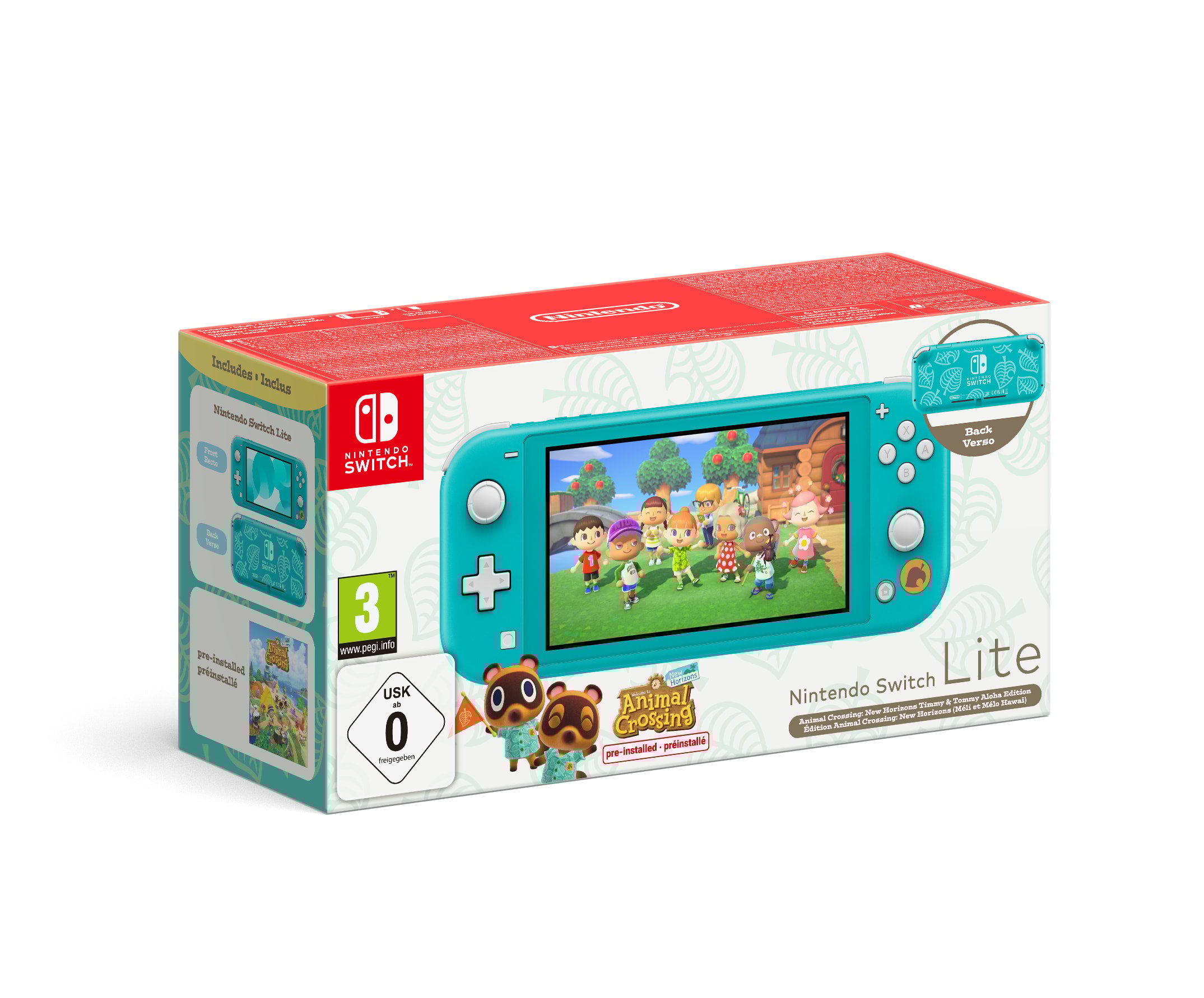 Console Nintendo Switch Lite Edition Animal Crossing - Turquoise Console Nintendo Switch Lite Edition Animal Crossing - Turquoise