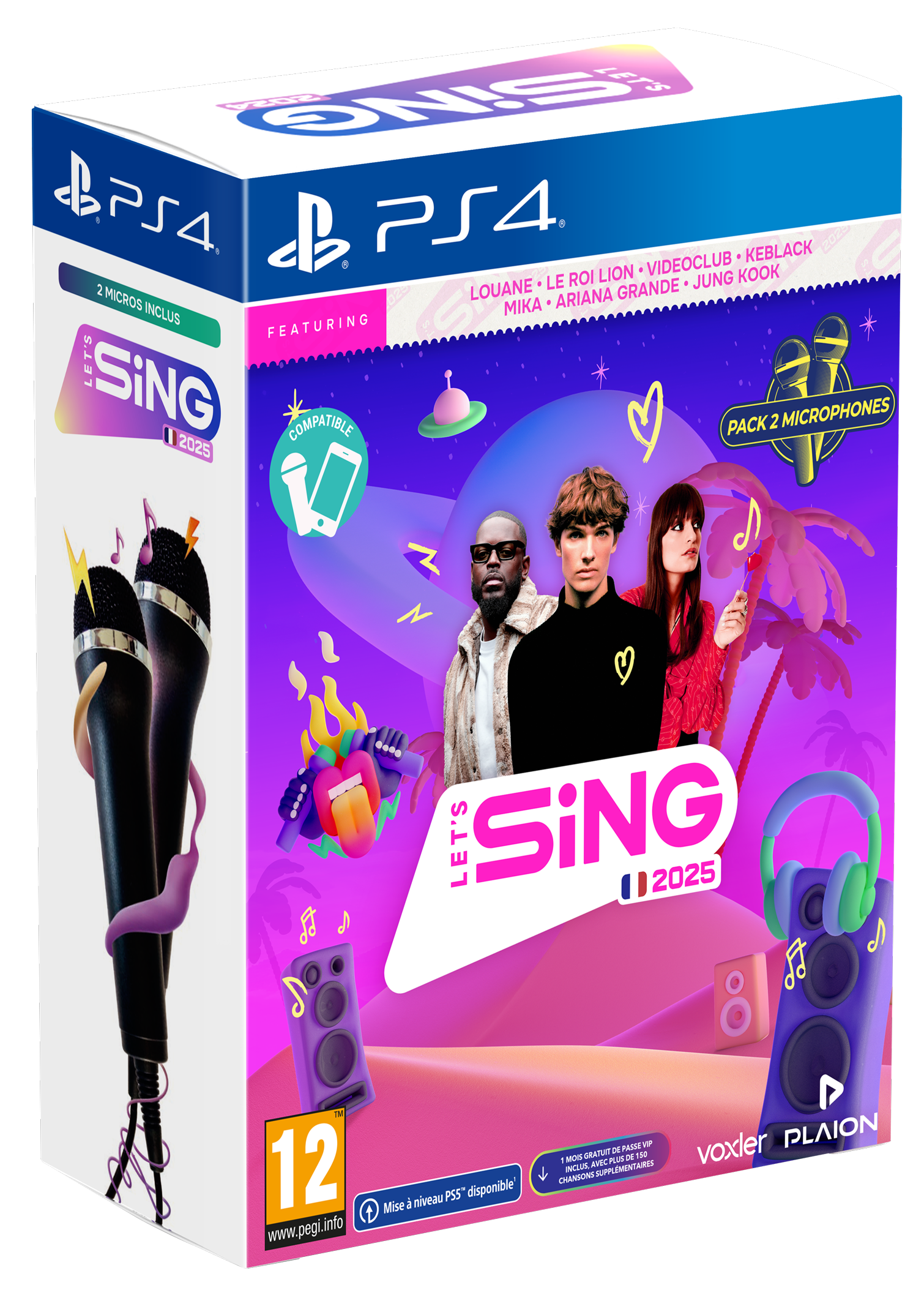 Let' Sing 2025 + 2 Micros Jeu PS4 - vue 4