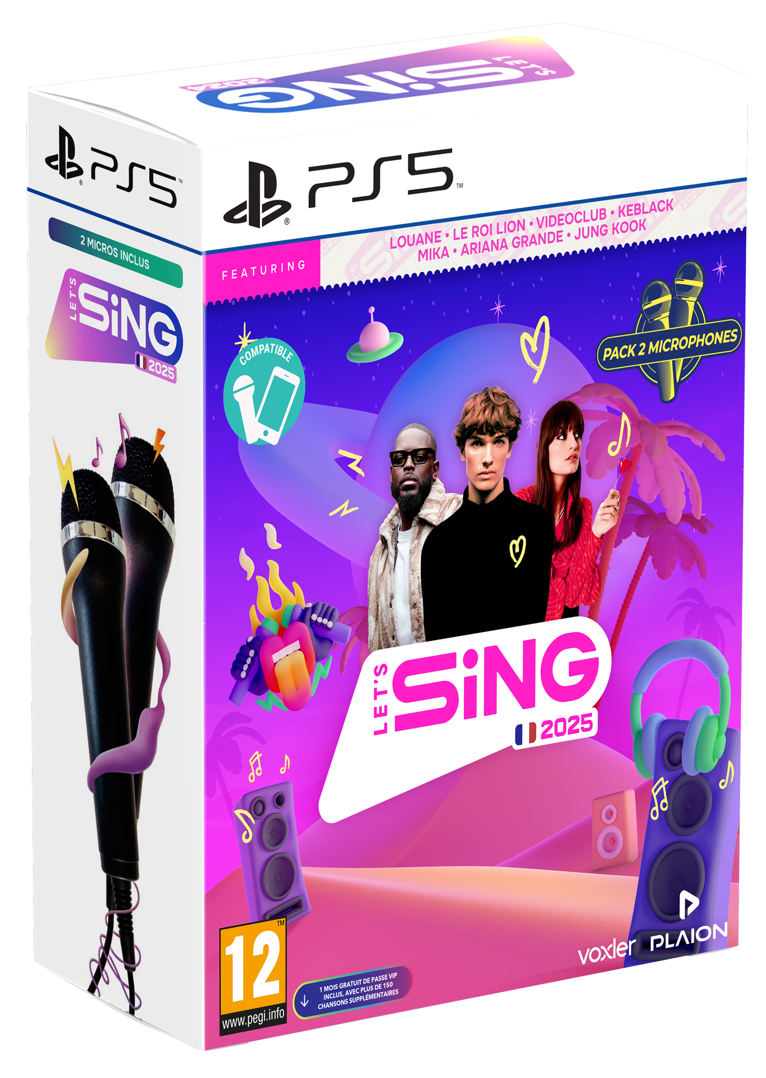 Let' Sing 2025 + 2 Micros Ps5 - vue 7