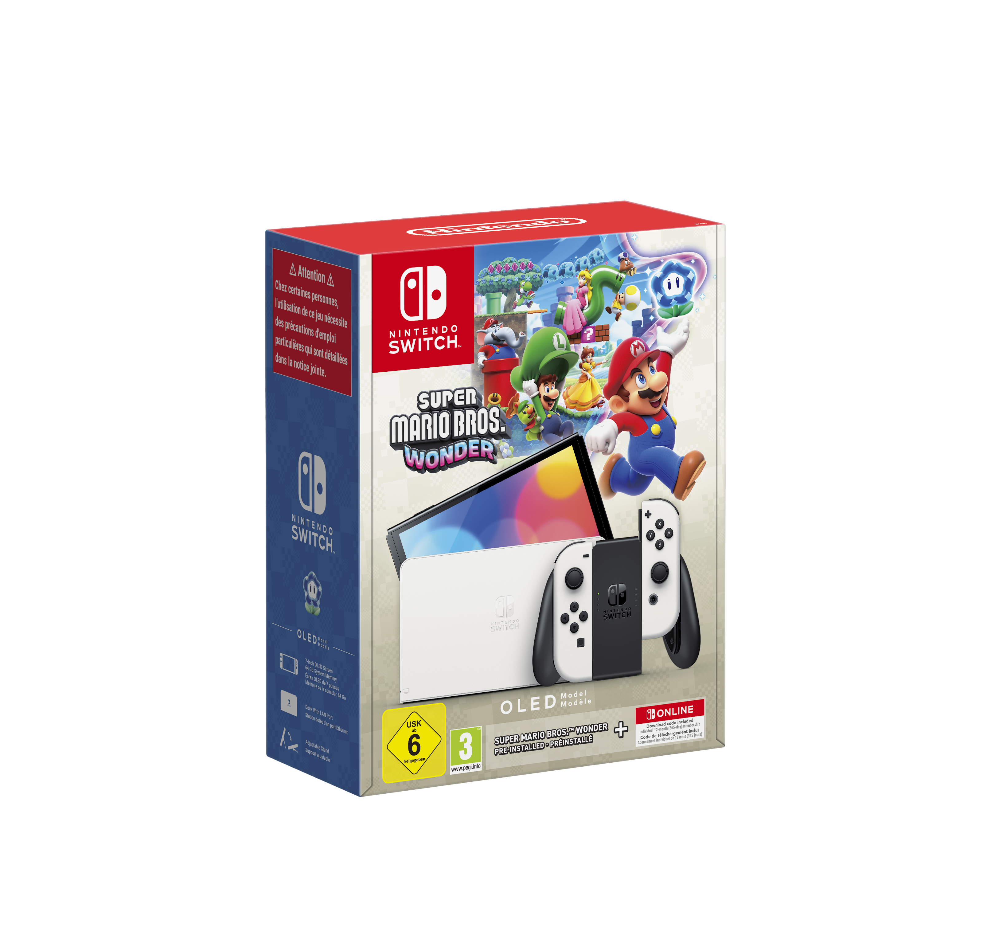 Console Nintendo Switch - Modèle OLED Super Mario Bros Wonder