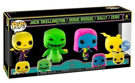 Pack 4 figurines Funko POP! - L'étrange Noël de Mr. Jack - Jack/Boogie/Sally/Zero