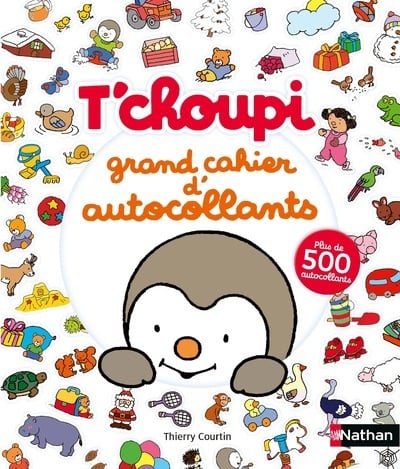 T'choupi Grand cahier d'autocollants