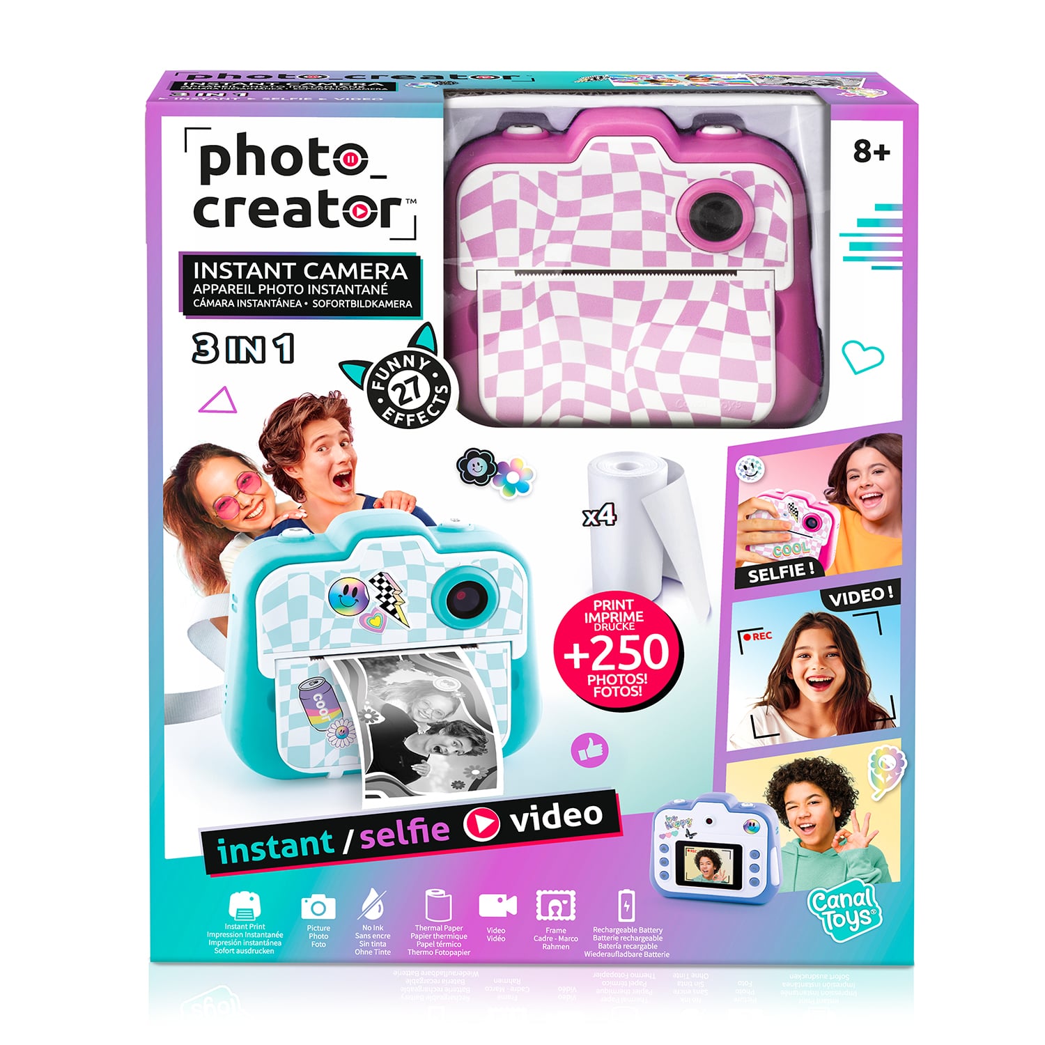 Appareil photo instantané - Canal Toys - Rose