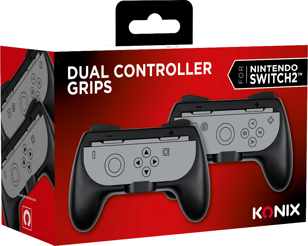 Paire de supports Joy Con KONIX Nintendo Switch 2 Forme de manette classique - vue 6
