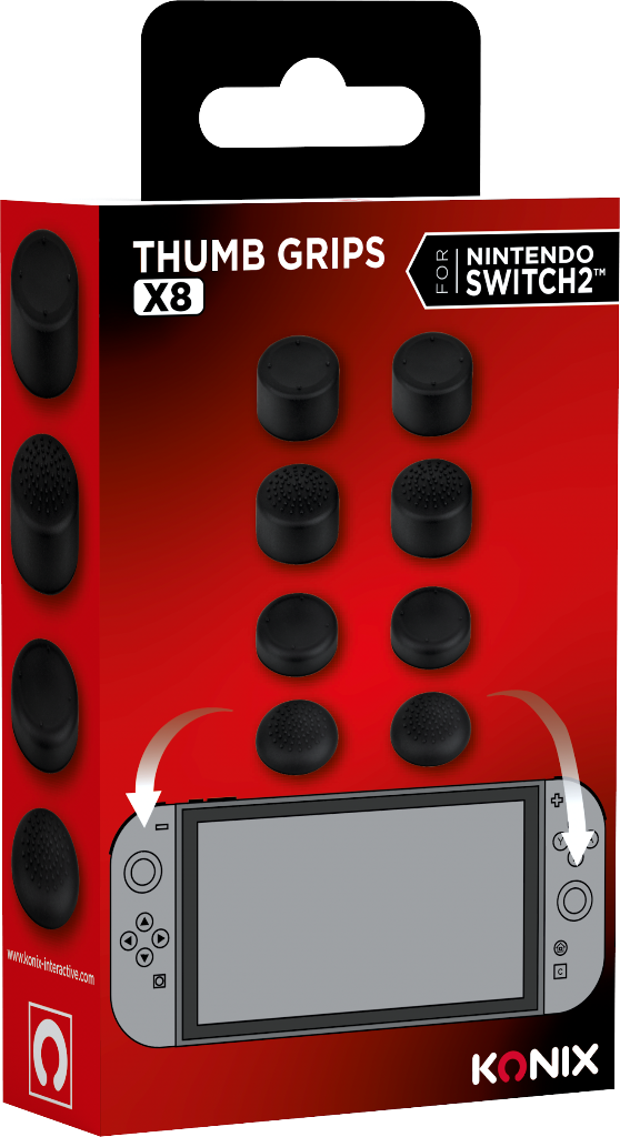 Konix Thumb Grips pour Joy Con Switch 2 x 8 - vue 3