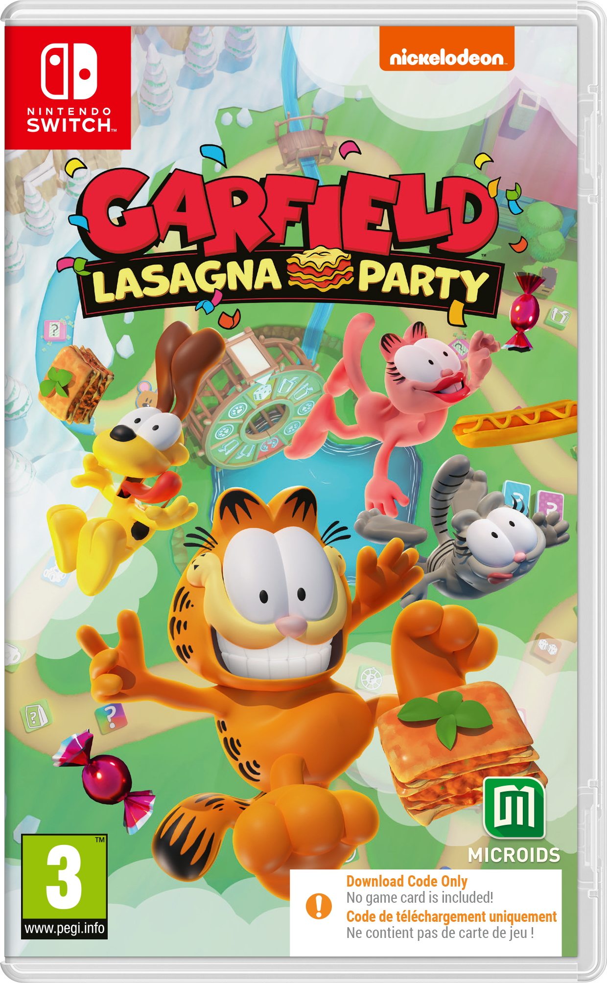 Code de téléchargement Garfield Lasagna Party Nintendo Switch