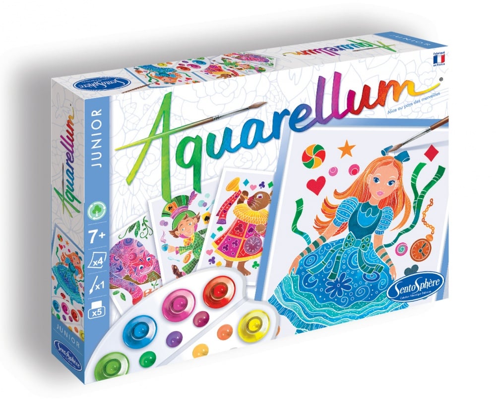 Coffret Aquarellum junior - Alice aux pays des merveilles - Sentosphère