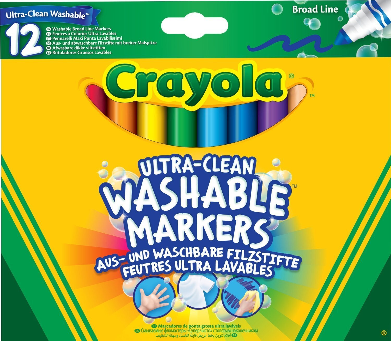 12 feutres à colorier ultra lavables